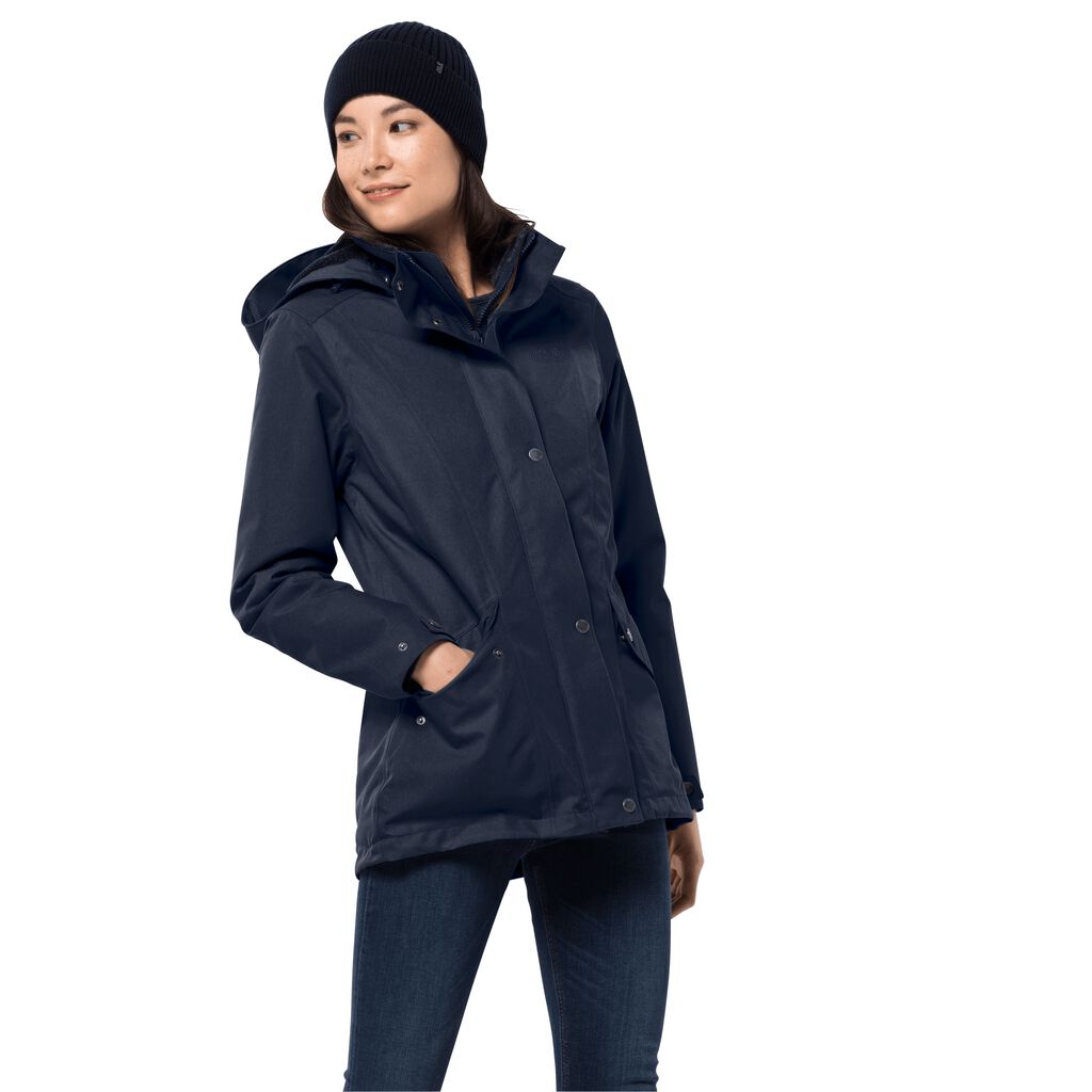 Jack Wolfskin PARK AVENUE αδιάβροχο μπουφάν γυναικεια μπλε | GR7166376